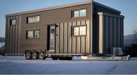 Maison conteneur préfabriquée modulaire moderne à faible coût avec structure en acier galvanisé pour hôtel, supermarché, bar
