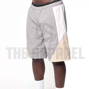 Conjunto de Pantalones Cortos y Chaqueta Cortavientos para Hombre, Otoño, Color Sólido, Transpirable, Secado Rápido, Poliéster/Nailon - Product Image 4