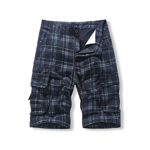Shorts Boxers Mi-Longs Décontractés en Coton à Carreaux pour Hommes – Vente en Gros, Motif Personnalisé, Fabricant OEM - Product Image 2