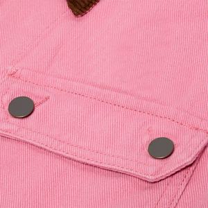 Doublure personnalisée sur la taille vêtements d'hiver veste en jean de travail pour hommes veste en jean respirante décontractée saison d'automne Techniques imprimées fourrure - Product Image 3