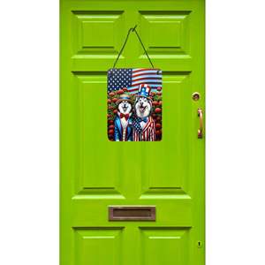 All American Siberian Husky Aluminium Metal Sign 12x16 Multicolor Prints for Wall Door Hanging for Kitchen Bathroom Plaque Home - Product Image 2