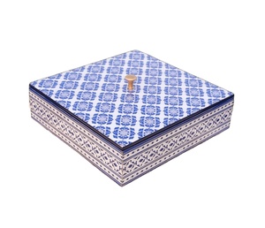 Caja de almacenamiento de madera para fruta seca, contenedor de aperitivos con tapa de madera, de lujo, personalizado, para té, caramelos y nueces, 3 compartimentos, venta al por mayor - Product Image 3