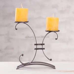 Portavelas de Metal de Calidad Premium para Exportación, Diseño Artístico y Elegante para el Hogar, Zahid Exports India, para Frascos de Velas de Madera Clásicos - Product Image 6
