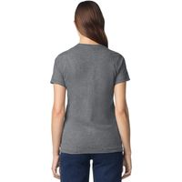 T-shirt en coton confortable pour femmes, manches courtes, col rond, décontracté, basique, doux, respirant, vêtements de tous les jours, streetwear, mode
