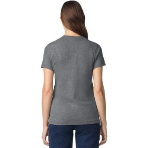 Camiseta de Algodón Cómoda para Mujer, Manga Corta, Cuello Redondo, Informal, Básica, Suave, Transpirable, Ropa de Moda para Uso Diario - Product Image 2