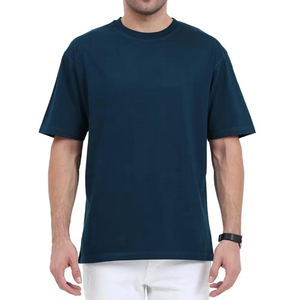 เสื้อยืดสีดำไซส์ใหญ่พิเศษ 7xl 6xl สำหรับผู้ชาย ปี 2026 คุณภาพพรีเมียม งานปักหนาแน่น น้ำหนัก 300 กรัม ผ้าถัก สีพื้น ดีไซน์เรียบง่าย - Product Image 4