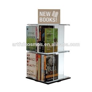 2025 High Capacity Modern Acrylic Book Newspaper Rack Standing Brochure <b>Shelf</b> New High Capacity Acrylic Modern Book Rack - Product Image 2