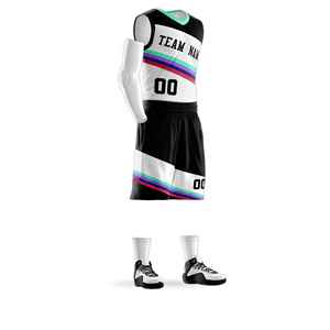 <b>Hot</b> Sale Latest Design Sublimation Plus Size Sleeveless Basketball Jersey Uniform 100% Polyester Yellow Royal Blue Gray <b>Pink</b> - Product Image 3