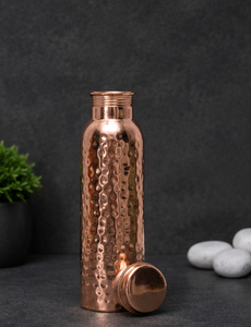 ขวดน้ำทองแดงทำจากทองแดงเกรดอาหารคุณภาพสูงที่ทำด้วยมืออย่างหรูหรา - Product Image 1