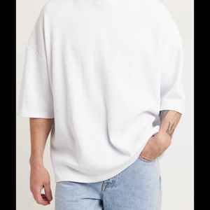 Camiseta de Jersey Transpirable de Manga Corta para Hombre, Estilo Urbano, Corte Regular, Diseño Sólido, Personalizada al por Mayor, de Poliéster y Algodón - Product Image 5