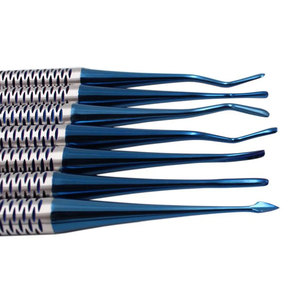 Instrumentos Quirúrgicos Dentales, Juego de 7 Piezas, Elevadores de Raíces para Implantes Dentales, Extractor de Dientes y Huesos, Titanio - Product Image 1