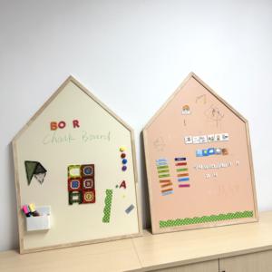 <span class=keywords><strong>Pizarra</strong></span> Magnética con Soporte <span class=keywords><strong>en</strong></span> Forma de Casa, <span class=keywords><strong>Pizarra</strong></span> de Dibujo de Madera Ecológica para Niños Preescolares, para Escribir y Dibujar - Product Image 4