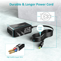 Chargeur de pistolet de massage 16,8 V 1 A, adaptateur secteur AC/DC, cordon d'alimentation compatible avec les pistolets de massage LifePro Sonic, Sonic Min, Fusion X