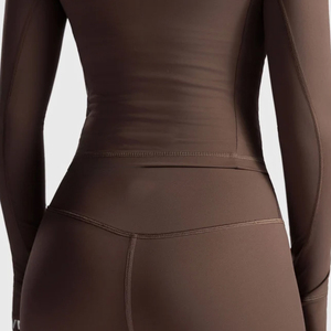 Women's Gym Sports Fitness <b>Jackets</b> Stand Collar Slim Fit Workout Top Full Zipper Long Sleeve <b>Yoga</b> <b>Jacket</b> for Plus Size - Product Image 6
