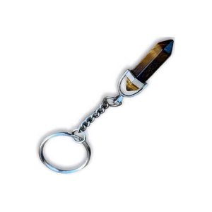 High Quality Crystal Keychain Stone Tiger eye Pencil <b>key</b> <b>chain</b> natural Stone bead Healing <b>Key</b> <b>Holder</b> Gift Women <b>Key</b> Cha - Product Image 2