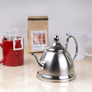 Nobili-<b>Tea</b> 1.0 Qt. Stainless Steel <b>Tea</b> Kettle <b>Tea</b> Pot Teapot Water Kettle Camp Kettle with Removable <b>Infuser</b> Basket - Product Image 5