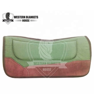 Almohadillas de Silla de Montar Estilo Occidental Weaver Leather, de Lana/Lona con Diseño de Diamantes, 32x32, Parte Superior de Lona, Lana de Polialgodón, Cómodas y Personalizadas - Product Image 4