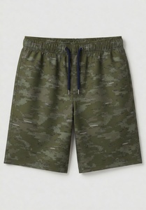 Shorts de Mujer con Estampado de Camuflaje, Cintura Media, Corte Regular, Tejido de Poliéster Transpirable, con Bolsillos - Product Image 3