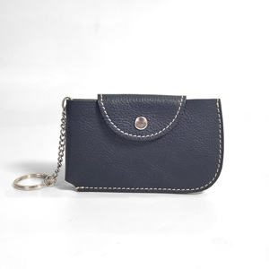 Cartera de Cuero Vacuno Genuino Castello de Alta Calidad, Mini Cartera para Tarjetas y Llaves, Unisex, Delgada, 5 Colores, Forro de Poliéster, Cierre con Broches - Product Image 2