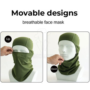 Balaclava de qualité supérieure pour sports d'hiver, moto, temps froid, thermique, chaud, résistant au vent, couvre-tête et cou. - Product Image 4