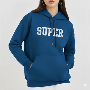 เสื้อฮู้ดดี้ลำลองสำหรับผู้หญิง พิมพ์ลายโลโก้ด้านหน้า เป็นมิตรกับสิ่งแวดล้อม เหมาะสำหรับฤดูใบไม้ร่วงและฤดูหนาว เนื้อผ้านุ่ม ผลิตจากผ้าฝ้ายฟลีซ 100% ปรับแต่งได้ - Product Image 6