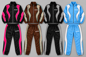 ชุดวอร์มผู้ชาย Salstar แบบ Color Block เสื้อแจ็คเก็ตซิประบายอากาศและกางเกงจ็อกเกอร์ ชุดกีฬาสำหรับฤดูใบไม้ผลิ รับผลิตโลโก้แบรนด์ตามสั่งจากโรงงาน - Product Image 3