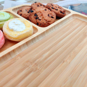 Bandeja Redonda de Bambú Ecológica para Servir, Tabla de Charcutería, Plato para Camping - Product Image 4