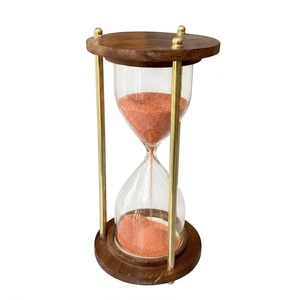Reloj de Arena de Metal Negro Mate de Alta Calidad, Reloj de Arena Vintage de 30 y 60 Minutos para Gestión del Tiempo y Meditación - Product Image 4