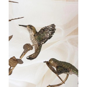 Candelabro Artesanal Ecológico Personalizable en Forma de Árbol con Colibríes y Flores para Decoración del Hogar en Pascua - Product Image 4
