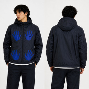 Fabricant de vêtements personnalisés, streetwear thermochromique, veste coupe-vent réactive à la chaleur et à l'eau, imperméable, pour hommes - Product Image 4