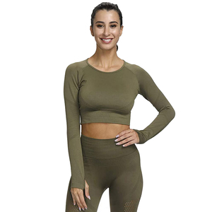 comfortable athletic clothing for fitness yoga and exercise sessions with <b>seamless</b> <b>leggings</b> activewear yoga set - Product Image 5