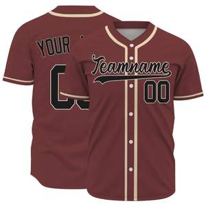 Ropa de equipo de béisbol personalizada al por mayor para marcas de ropa urbana con camisetas de béisbol de cuello redondo. - Product Image 4
