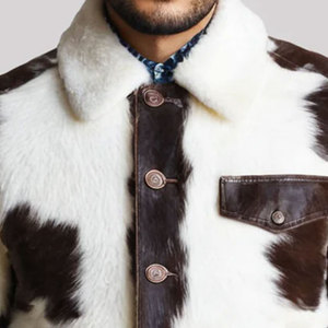 เสื้อแจ็คเก็ตหนังแท้สำหรับผู้ชาย ดีไซน์แฟชั่นใหม่ล่าสุด หนังวัวแท้ คุณภาพพรีเมียม เสื้อแจ็คเก็ตหนังสำหรับฤดูหนาว - Product Image 4