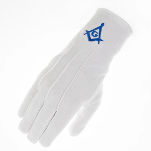 Gants de cérémonie maçonniques blancs, parfaits pour les uniformes de loge, les rituels, les réunions et les défilés. Prix abordable, fabrication OEM. - Product Image 3