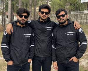 Custom <b>Men</b>’s Windbreaker Black <b>Jacket</b> Set <b>Lightweight</b> Hooded Running Sportswear Sublimation Training Jogging Tracksuit - Product Image 5