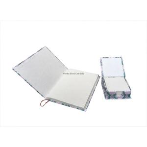 Diario personalizado hecho a mano con cubierta de tela impresa digitalmente, 100 hojas de papel premium, regalo para mujeres. - Product Image 5