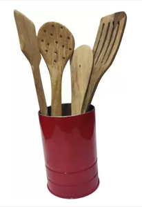 Stainless Steel Spoon Holder Stand for <b>Kitchen</b> Durable Chammach Stand Cutlery Organizer for Countertop <b>Storage</b> - Product Image 3