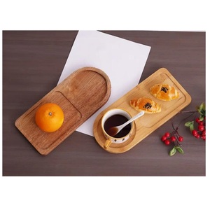 Bandeja Decorativa de Madera Ecológica de Dos Secciones, Moderna, con Diseño Escénico, para Hostelería - Product Image 2