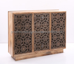 Gabinete de soporte de almacenamiento de madera natural Best 2025 para sala de estar Muebles para el hogar Precio directo de fábrica Muebles para sala de estar - Product Image 2