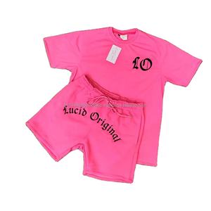 โลโก้ที่กําหนดเองชุดสูทเหงื่อชุดสั้นชุดส่วนตัวStreetwearกางเกงขาสั้นและเสื้อยืดชุดชาย 50 ผู้ใหญ่ฤดูใบไม้ร่วงผ้าฝ้าย 100% - Product Image 1