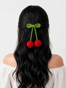 Coletero de Flores de Margarita Tejido a Mano con Lana, Ecológico, Ajustable, Regalo Perfecto para Ella, Accesorios para el Cabello con Hojas Verdes - Product Image 5