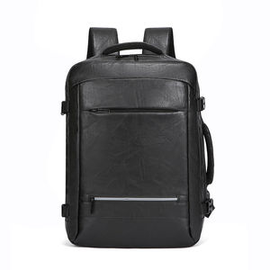Premium PU <b>Leather</b> Laptop <b>Backpack</b> for Business Travel <b>Large</b> Capacity Convertible Carry On Bag with USB Port student bag - Product Image 5