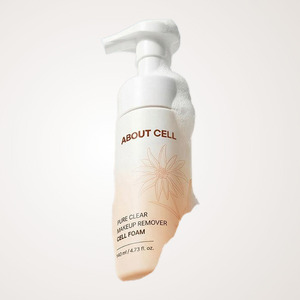 Soins de la peau coréens originaux AboutCell K-Beauty Pure Clear Makeup Remover Cell Foam 140ml Fabriqué en Corée - Product Image 2