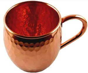 Carafe en cuivre pur avec 6 tasses en cuivre pur, ensemble de tasses martelées pour Moscow Mule - Product Image 4