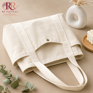 Canvas Tote <b>Bag</b> <b>Reusable</b> Handbag Shoulder Strap Zipper Closure Side Pockets Letter Pattern Daily Travel School Party Medium - Product Image 4