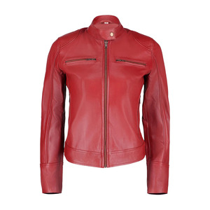 Veste de moto en cuir synthétique marron pour homme, à capuche, zippée, imperméable, réversible, doublée de coton, veste de motard - Product Image 2