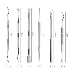 MORJE Surgical Dual-End Stainless Steel Nail <b>Cuticle</b> Pusher Set Reusable Manicure <b>Tool</b> for Salon Use - Product Image 2