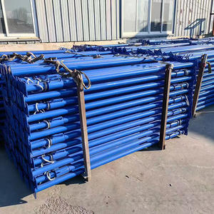 Étai en acier réglable pour le soutènement de colonnes en béton avec base antidérapante et tête supérieure - Product Image 6