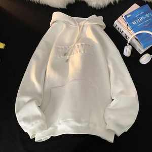 Sweat à capuche unisexe surdimensionné en molleton de coton épais, style streetwear, coupe minimaliste à épaules tombantes, collection 2024 - Product Image 2