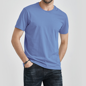 Camiseta de Algodón Personalizable de Alta Calidad para Hombre, Diseño OEM Elegante con Patrón de Letras, Tejido Formal Holgado Antipilling, Venta al Por Mayor - Product Image 1